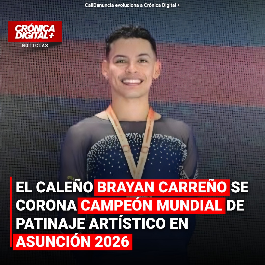 El caleño Brayan Carreño se corona campeón Mundial de Patinaje Artístico en Asunción 2026