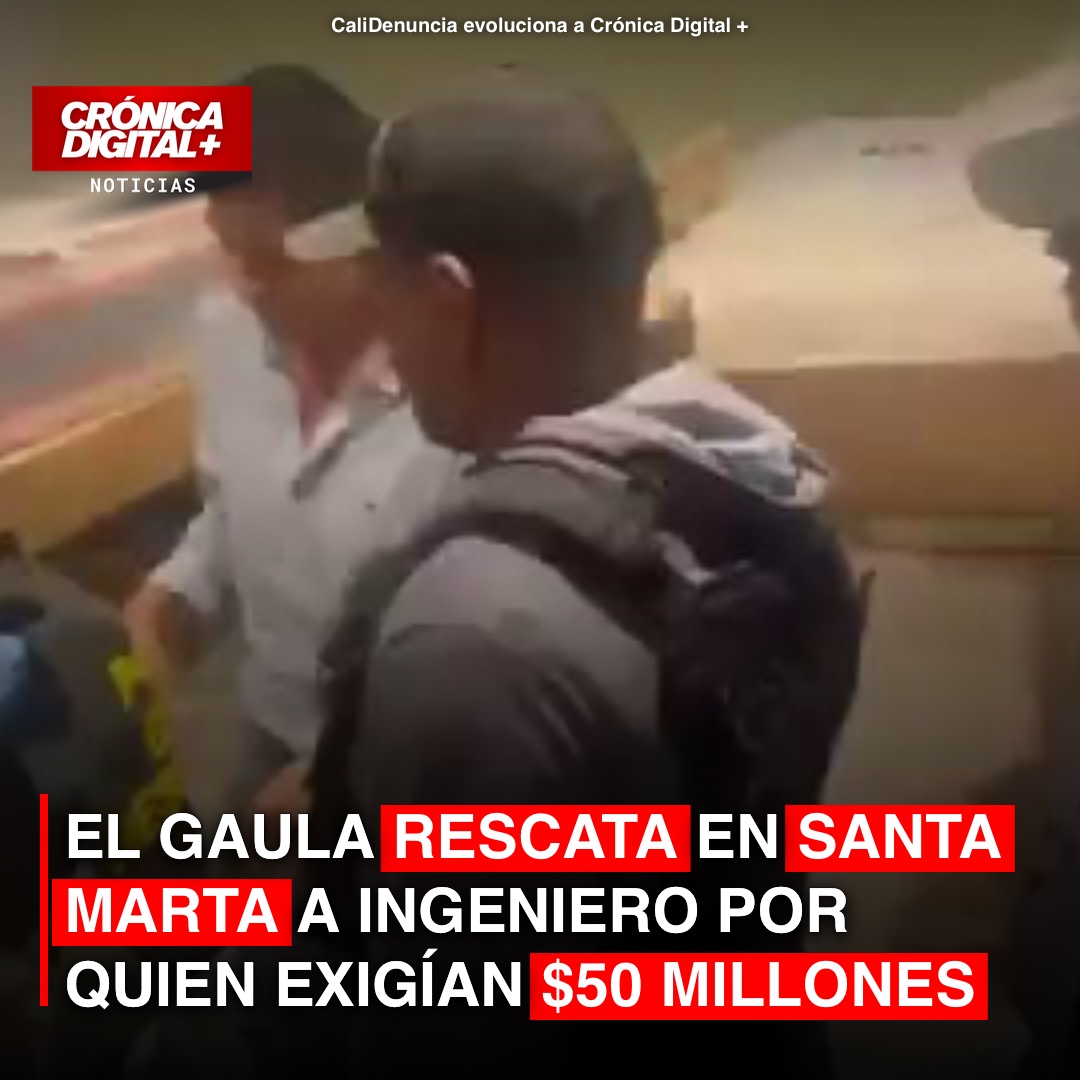 El Gaula rescata en Santa Marta a ingeniero por quien exigían $50 millones