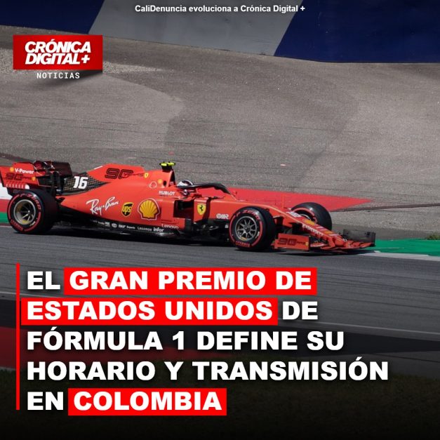 El Gran Premio de Estados Unidos de Fórmula 1 define su horario y transmisión en Colombia