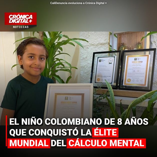El niño caleño de 8 años que conquistó la élite mundial del cálculo Mental