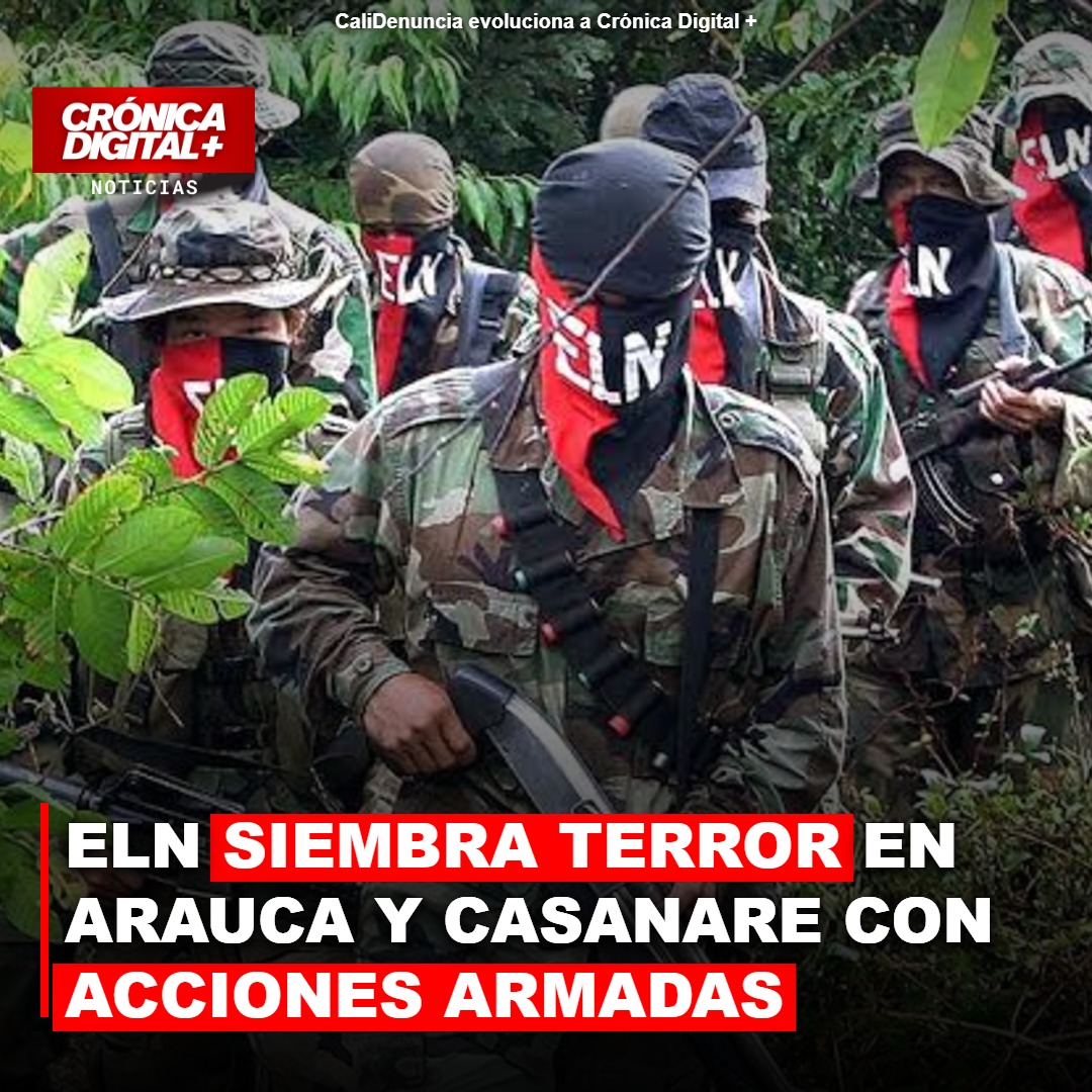 ELN siembra terror en Arauca y Casanare con acciones armadas