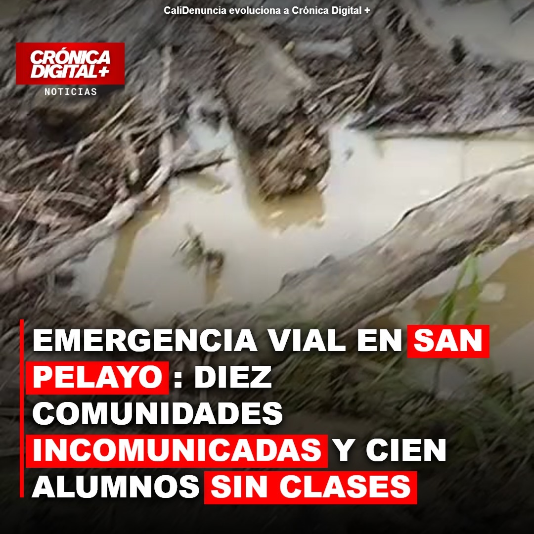 Emergencia vial en San Pelayo: diez comunidades incomunicadas y cien alumnos sin clases