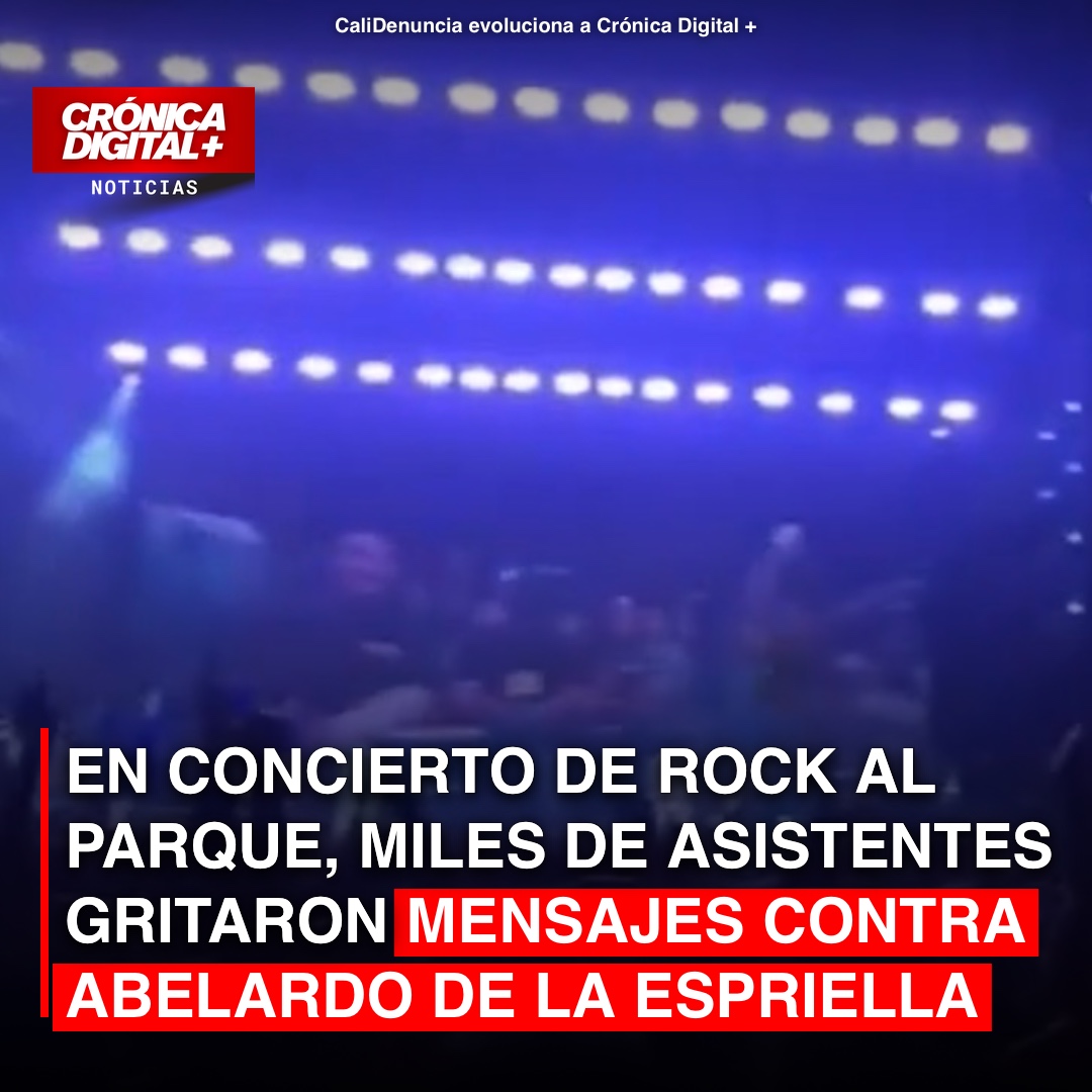 En medio de concierto de Rock al Parque, miles de asistentes gritaron al unísono mensajes contra el hoy presidente Abelardo de la Espriella