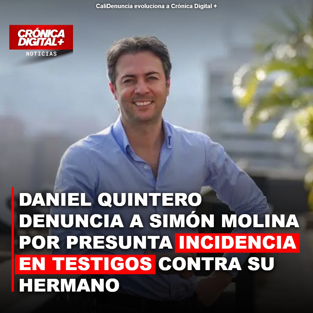 Exalcalde Daniel Quintero denuncia a congresista por posible injerencia en testigos