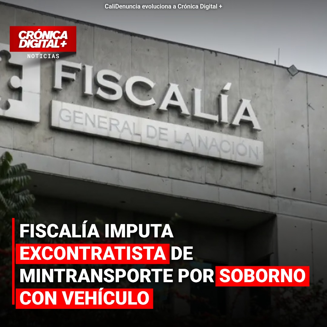 Excontratista de Mintransporte imputado por soborno con vehículo