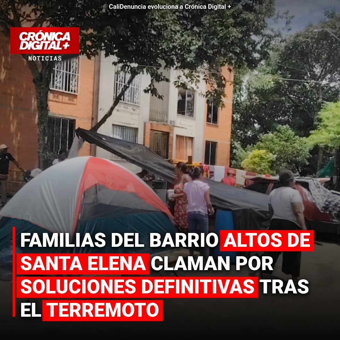 Familias en Altos de Santa Elena claman por soluciones definitivas tras el terremoto