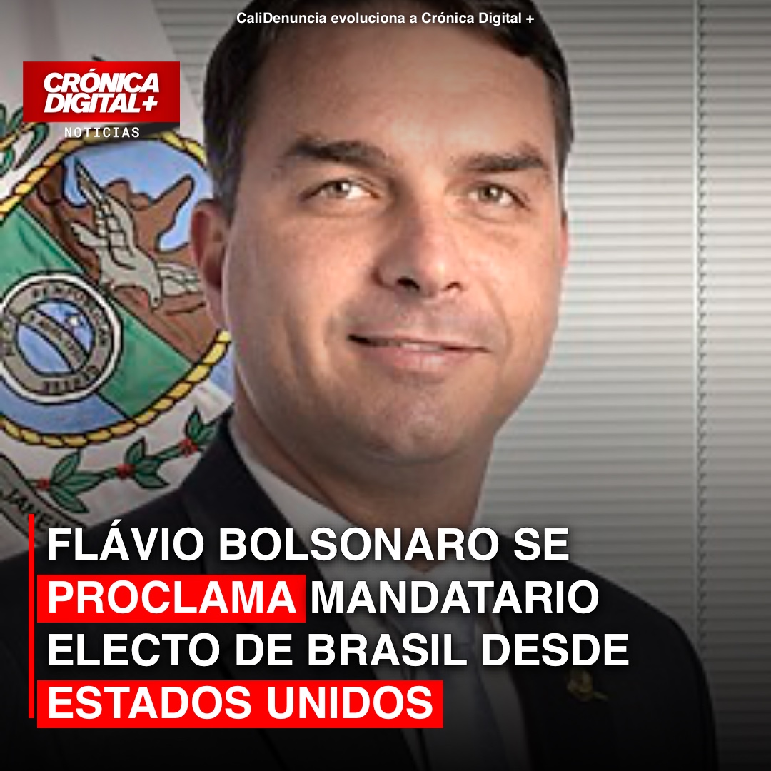 Flávio Bolsonaro se proclama mandatario electo de Brasil desde EE. UU.