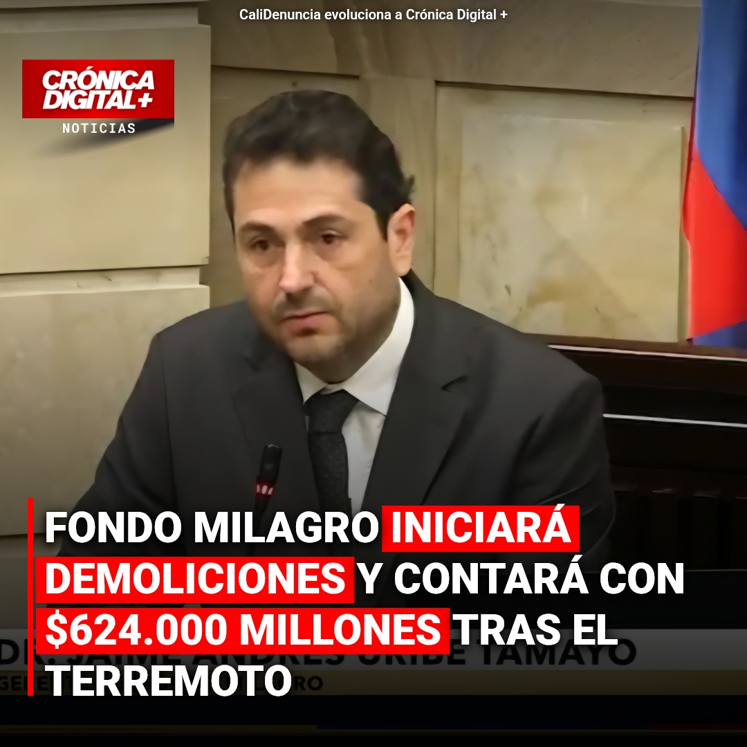 Fondo Milagro iniciará demoliciones y contará con $624.000 millones tras el terremoto