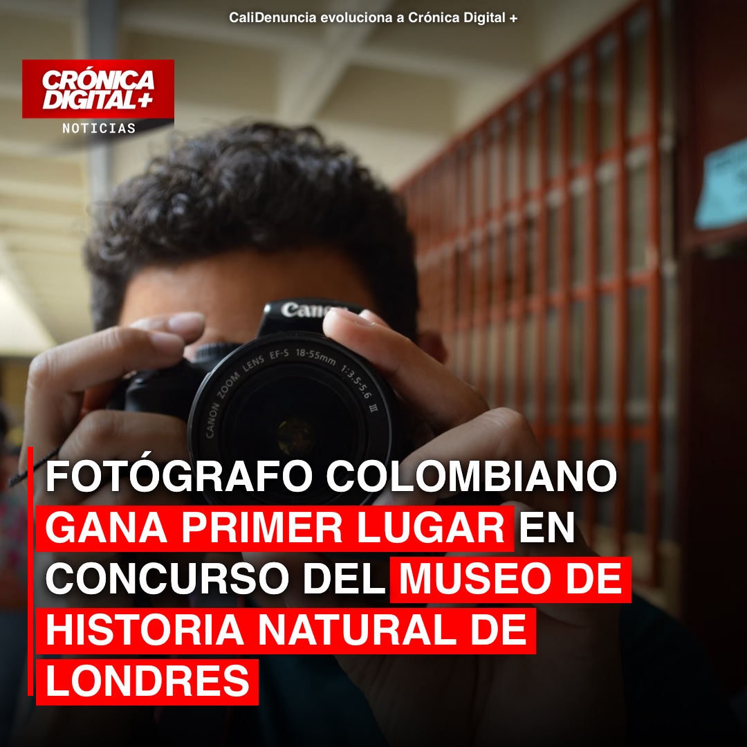 Fotógrafo colombiano gana primer lugar en concurso del Museo de Historia Natural de Londres