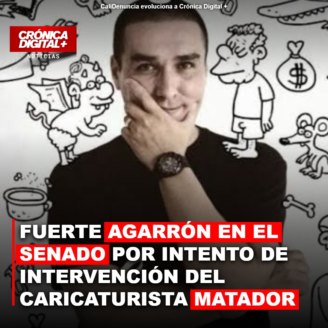 Fuerte agarrón en el Senado por intento de intervención del caricaturista Matador
