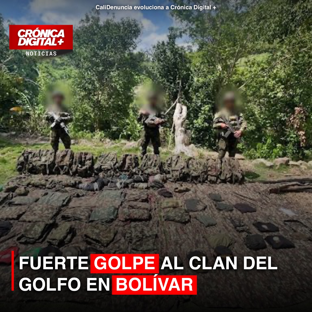 Fuerte golpe al Clan del Golfo en Bolívar