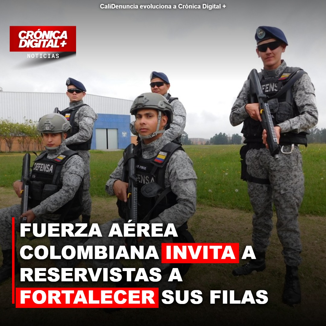 Fuerza Aérea Colombiana invita a reservistas a fortalecer sus filas