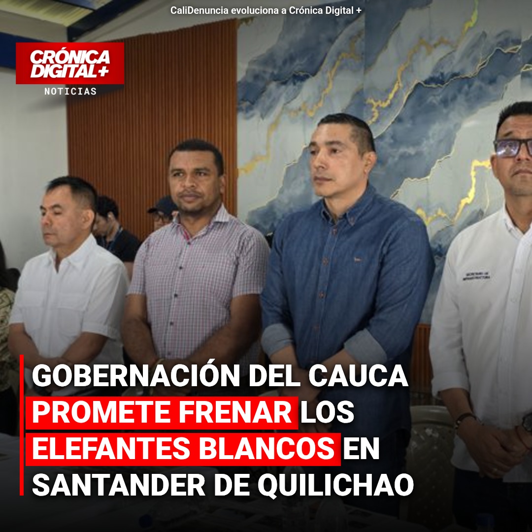 Gobernación del Cauca promete frenar los elefantes blancos en Santander de Quilichao