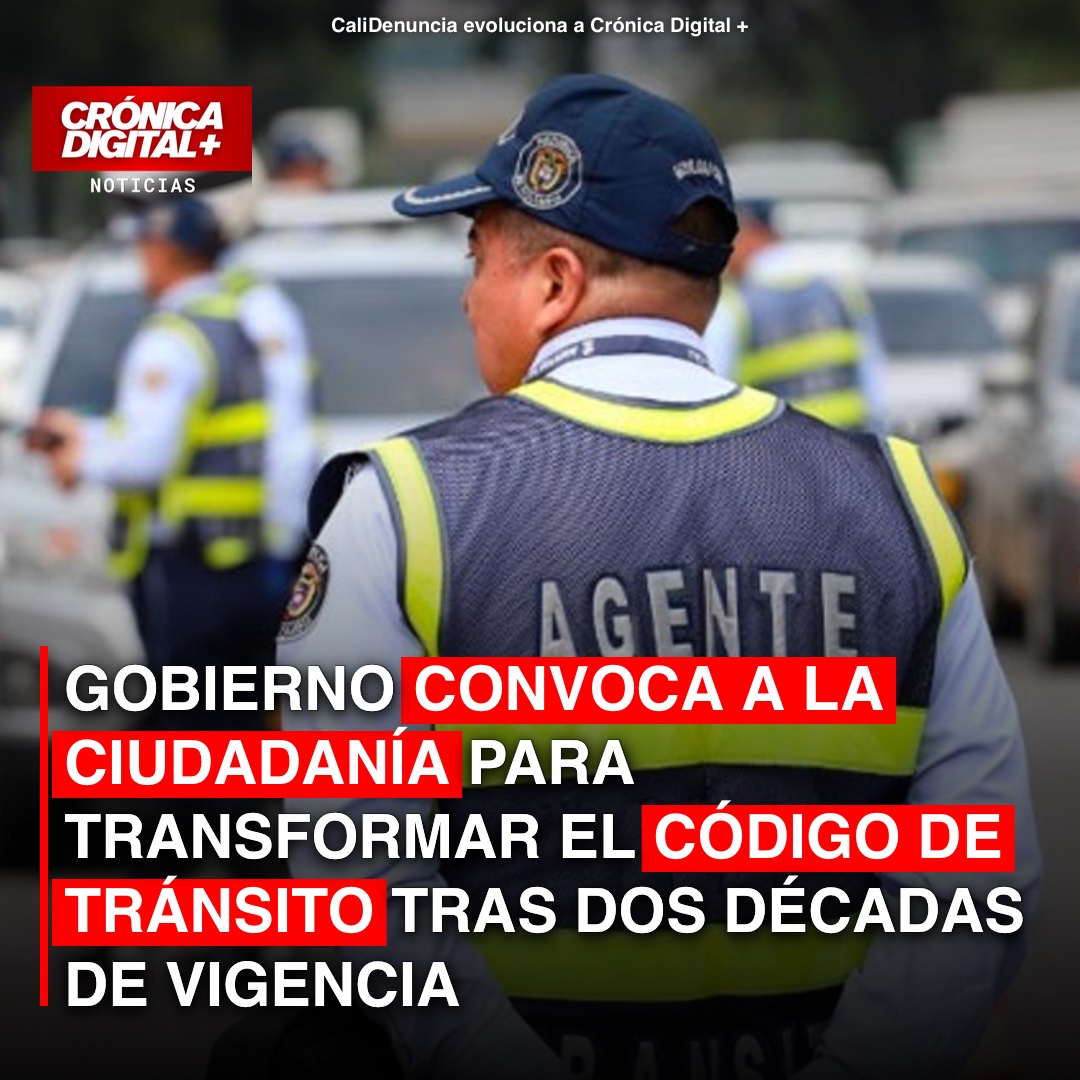 Gobierno convoca a la ciudadanía para transformar el Código de Tránsito Tras dos décadas de vigencia