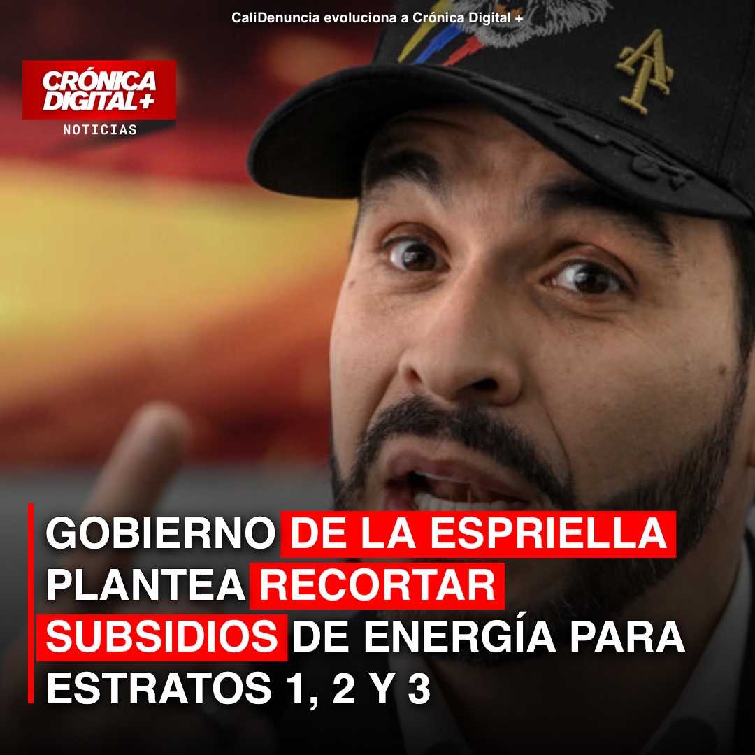 Gobierno de De La Espriella recorta 75% subsidios de energía