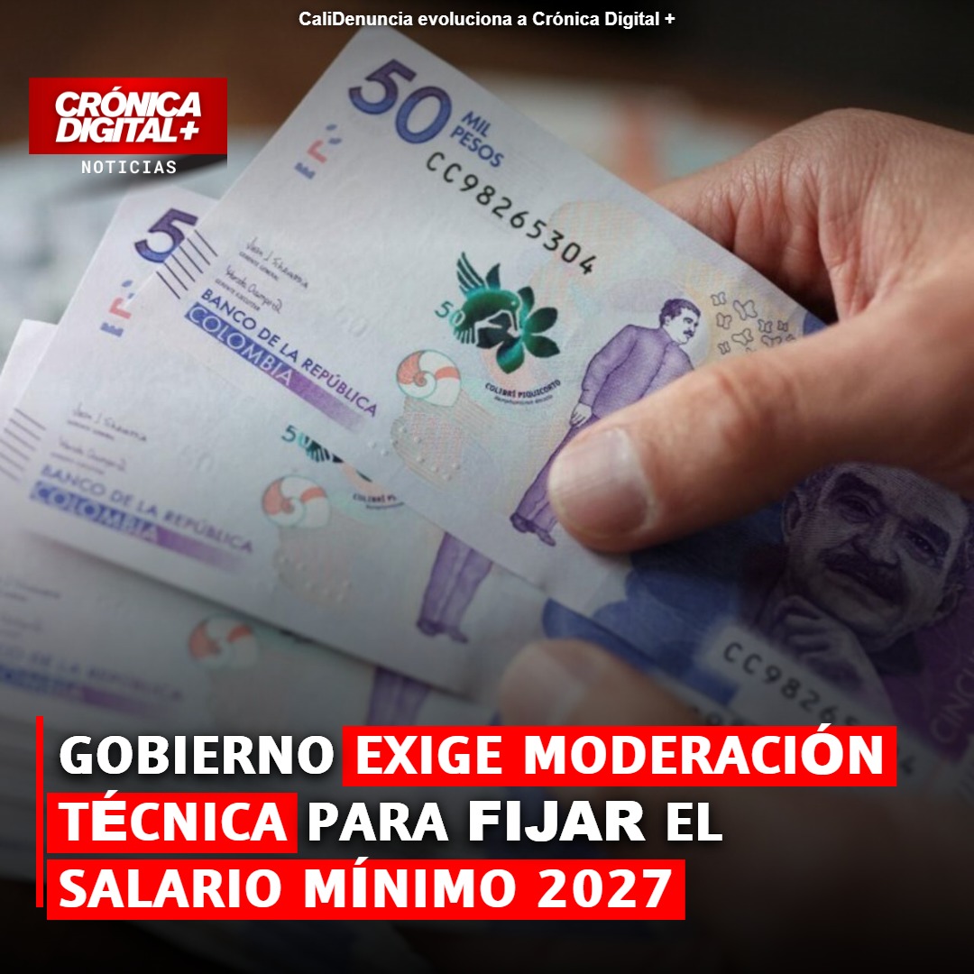 Gobierno define criterios para fijar el salario mínimo de 2027
