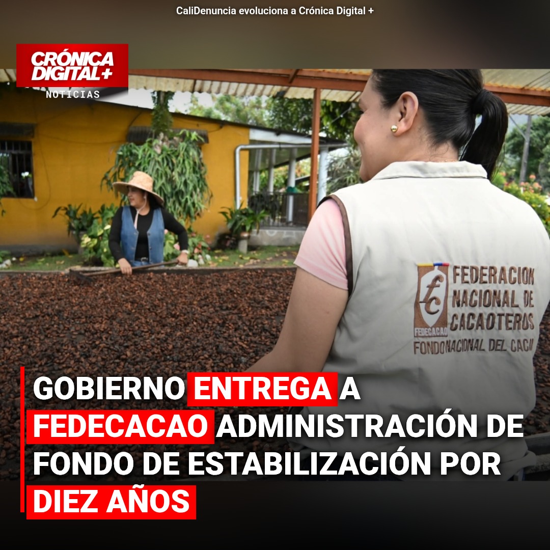 Gobierno entrega a Fedecacao administración de Fondo de Estabilización por diez años