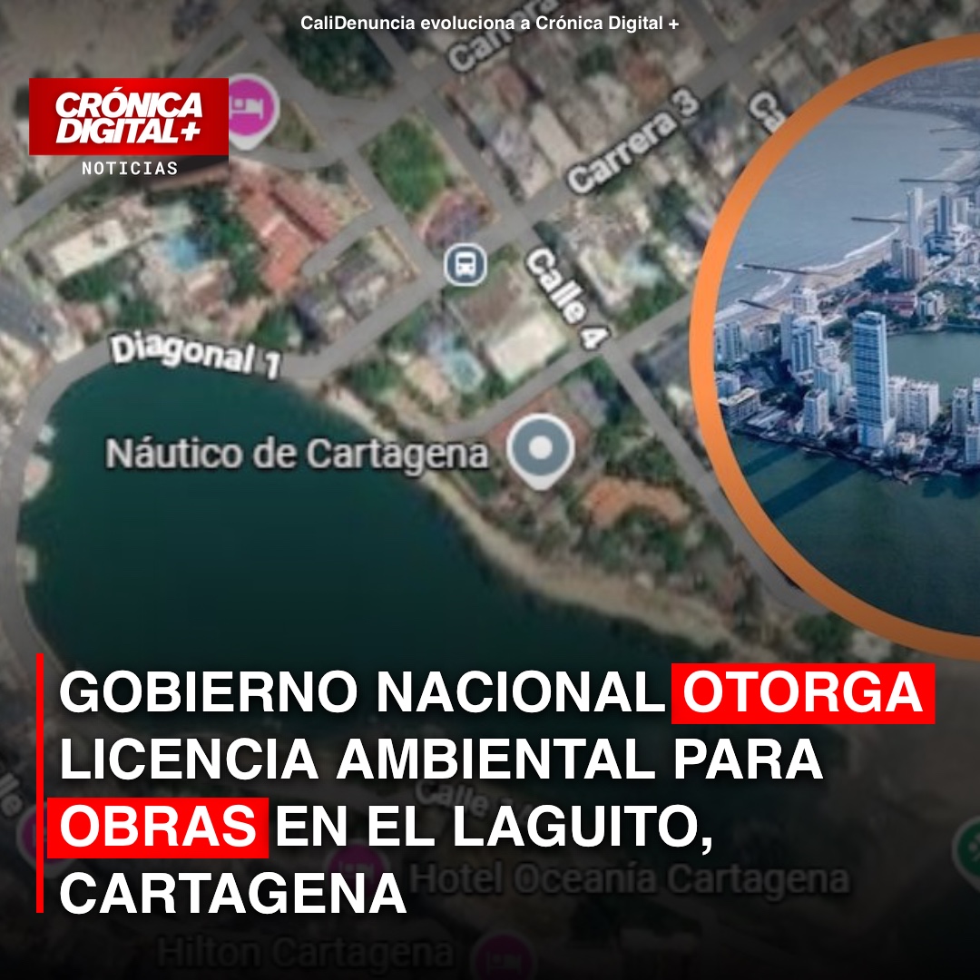 Gobierno nacional otorga licencia ambiental para obras en el Laguito, Cartagena