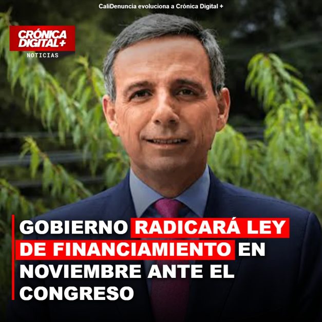 Gobierno radicará ley de financiamiento en noviembre ante el Congreso