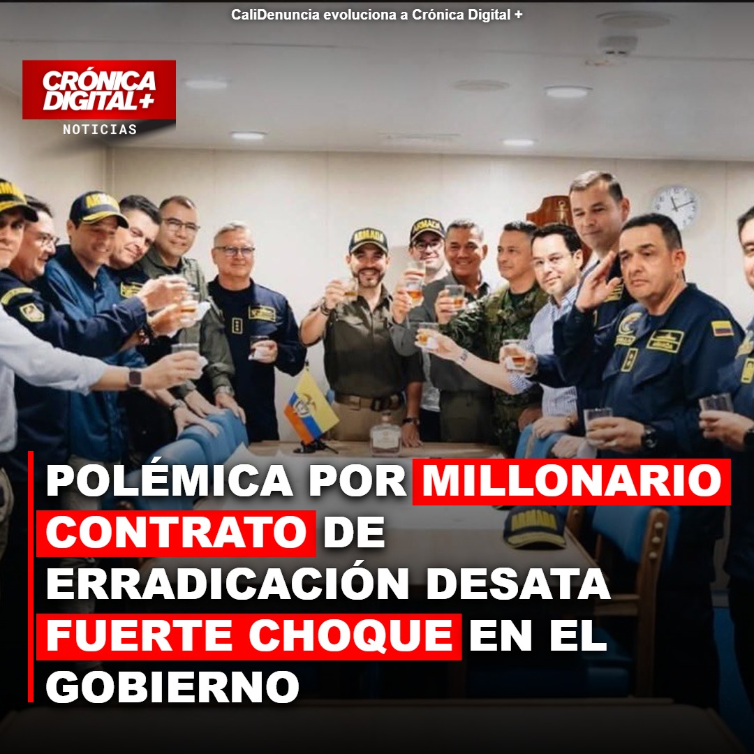 Gobierno y Policía chocan por contrato de erradicación de cultivos