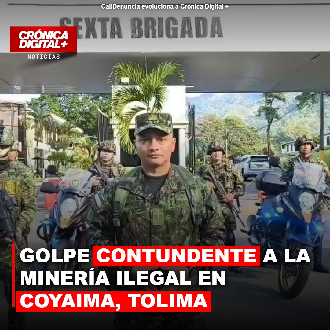 Golpe contundente a la minería Ilegal en Coyaima, Tolima