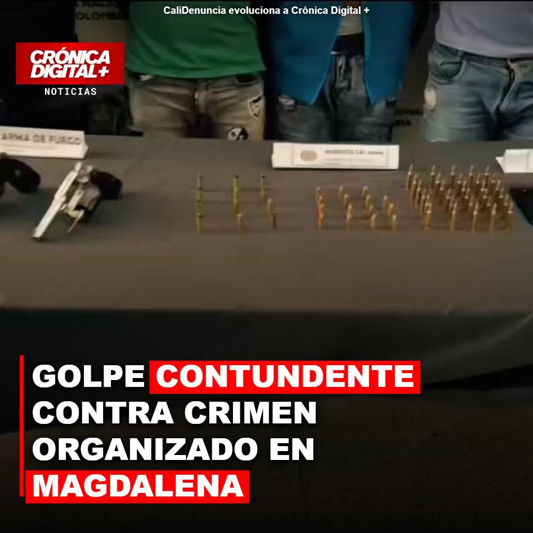 Golpe contundente contra crimen organizado en Magdalena