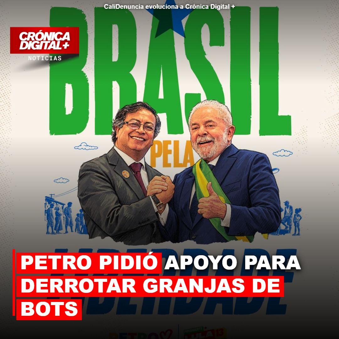 Gustavo Petro pidió apoyo para derrotar granjas de bots