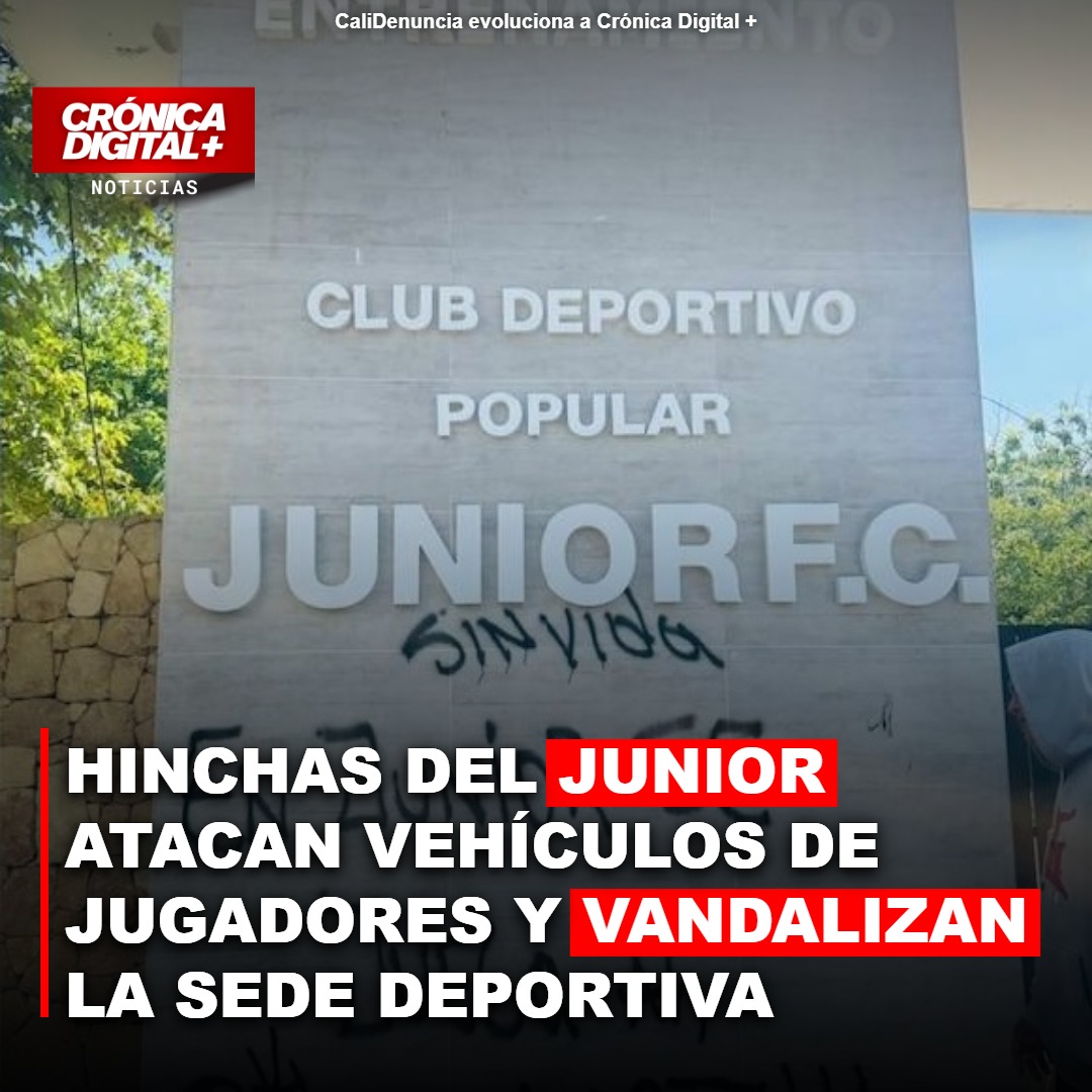 Hinchas del Junior atacan vehículos de jugadores y vandalizan la sede deportiva