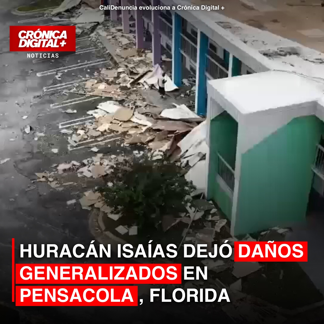 Huracán isaías dejó daños generalizados en Pensacola, Florida