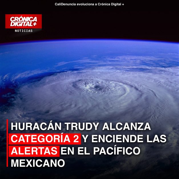 Huracán Trudy alcanza categoría 2 y enciende las alertas en el Pacífico mexicano