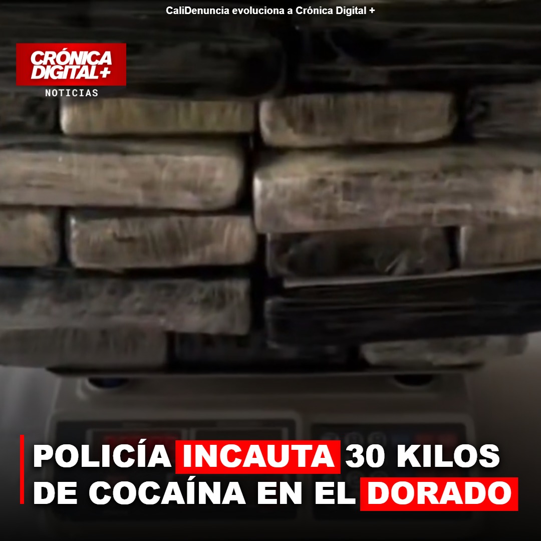 Incautan 30 kilos de cocaína en El Dorado con destino a Punta Cana
