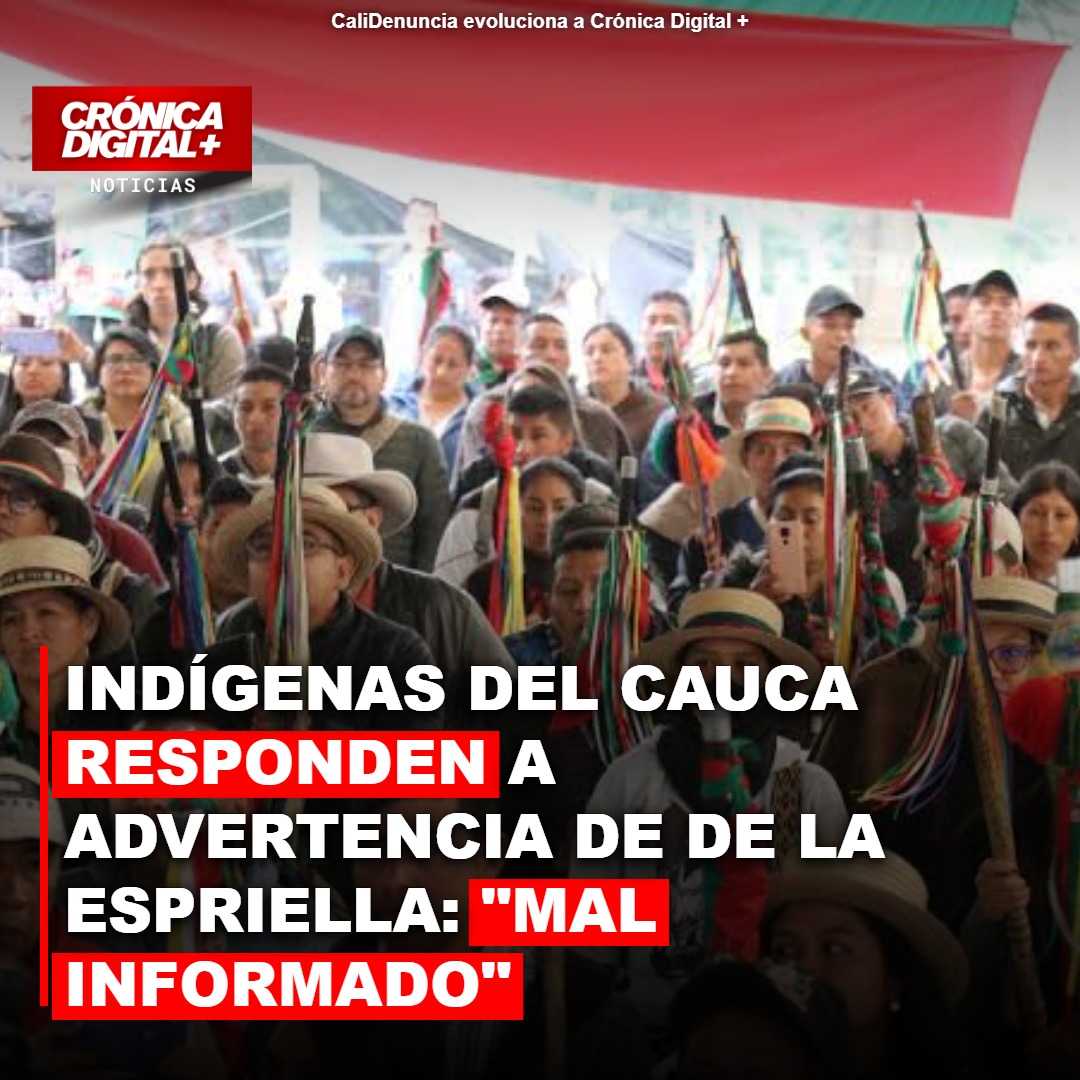 Indígenas del Cauca responden a advertencia de de la Espriella: «mal informado»