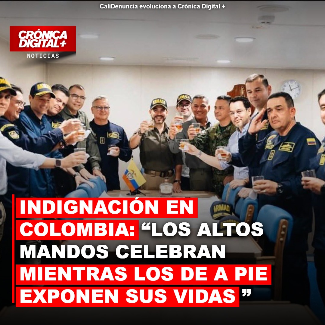 Indignación en Colombia: “Los altos mandos celebran mientras los de a pie exponen sus vidas”