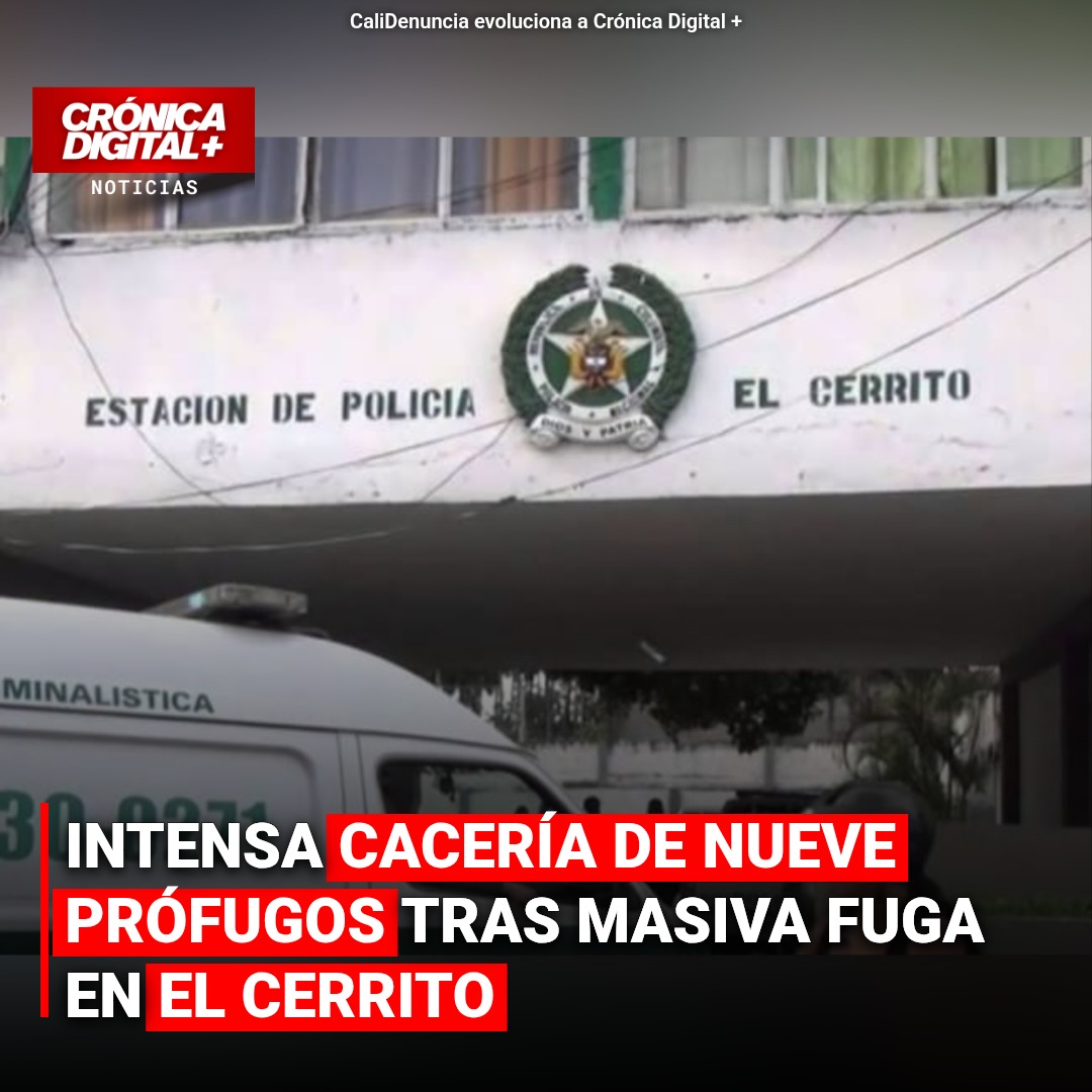 Intensa cacería de siete prófugos tras masiva fuga en el Cerrito