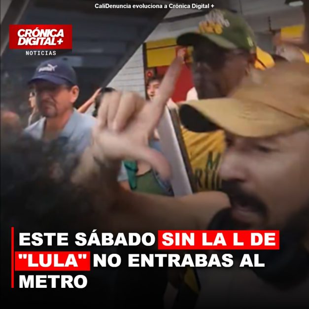 Internacional En Brasil este sábado solo dejaban ingresar al metro, a quienes hicieran la L de «Lula», debido a que el candidato Bolsonaro habría prometido recortar fondos y subir los precios del tra