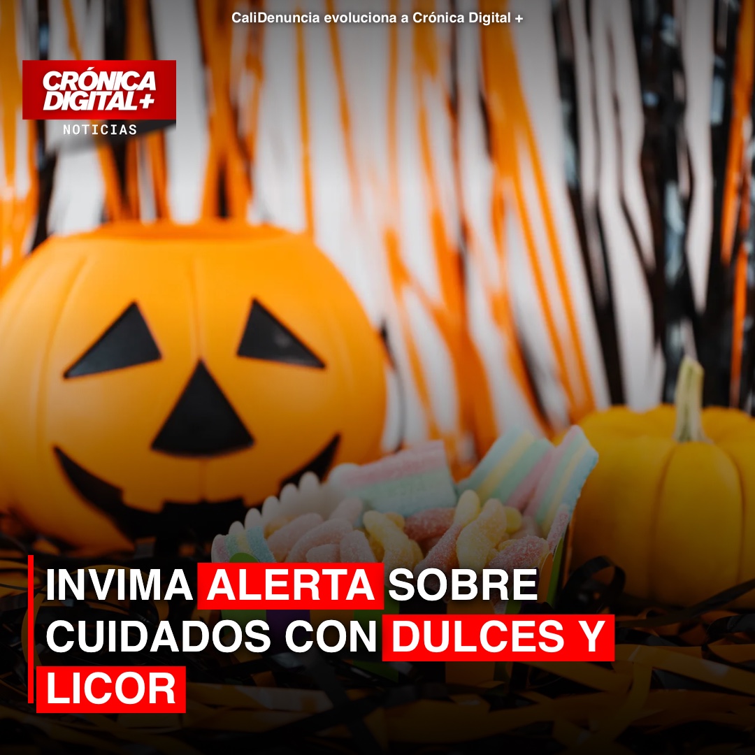 Invima alerta sobre cuidados con dulces y licor en Halloween