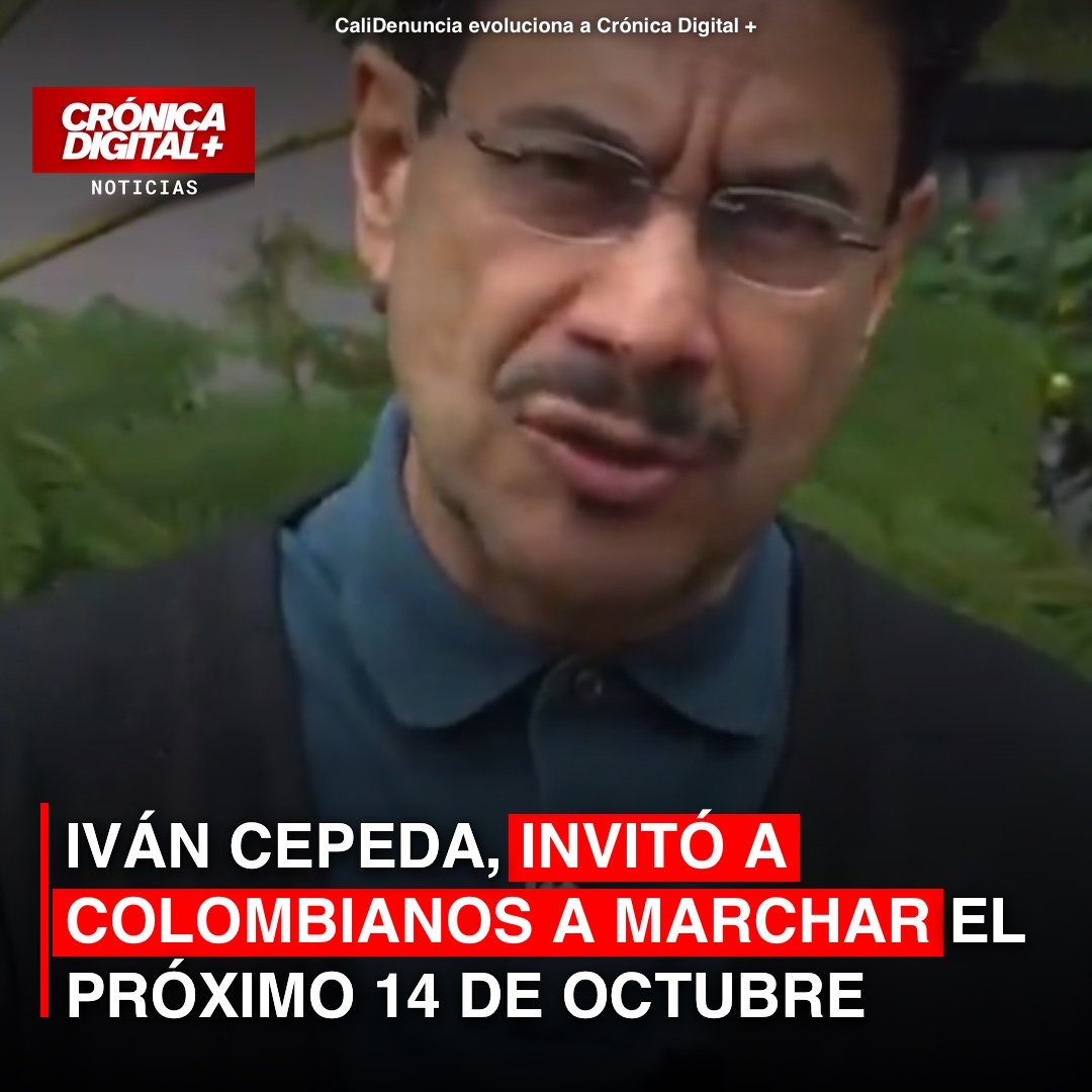 Iván Cepeda, invitó a Colombianos a marchar el próximo 14 de Octubre