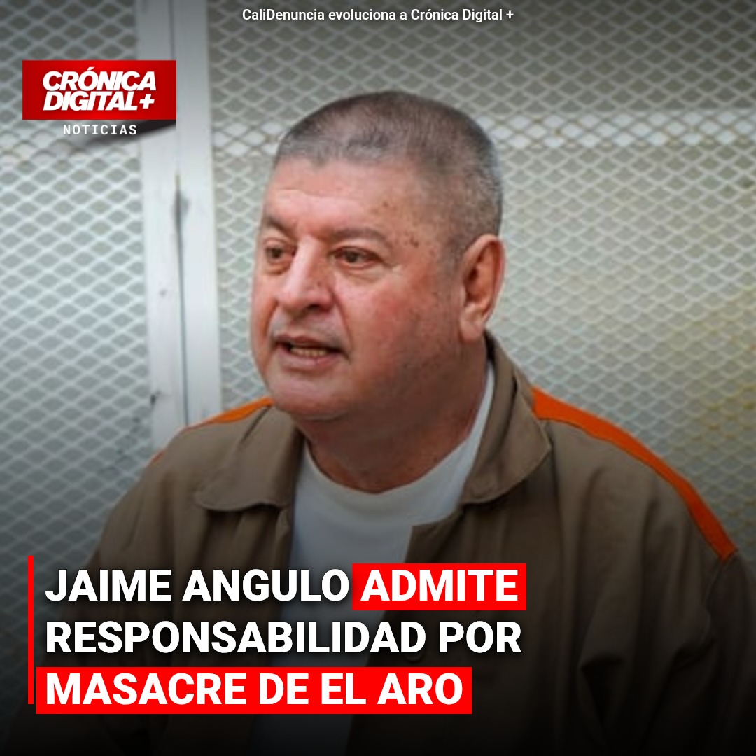 Jaime Angulo admite responsabilidad por masacre de el Aro