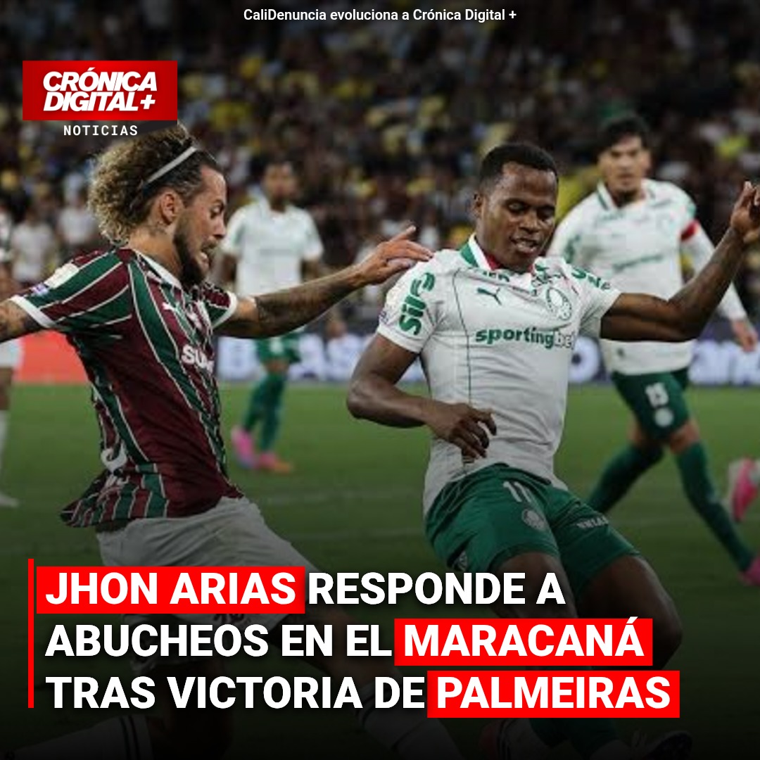 Jhon Arias responde a abucheos en el Maracaná tras victoria de Palmeiras