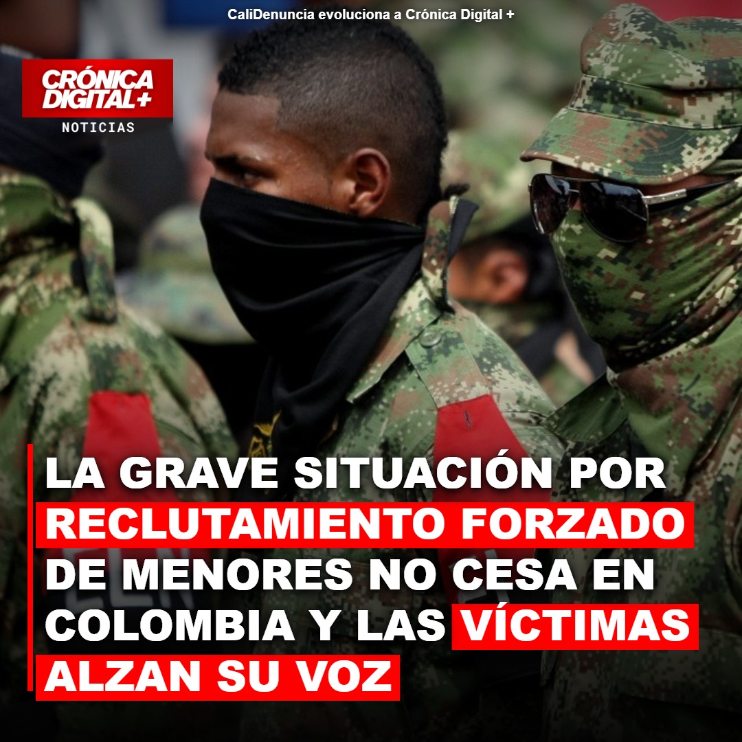 La grave situación por reclutamiento forzado de menores No cesa en Colombia y las víctimas alzan su voz