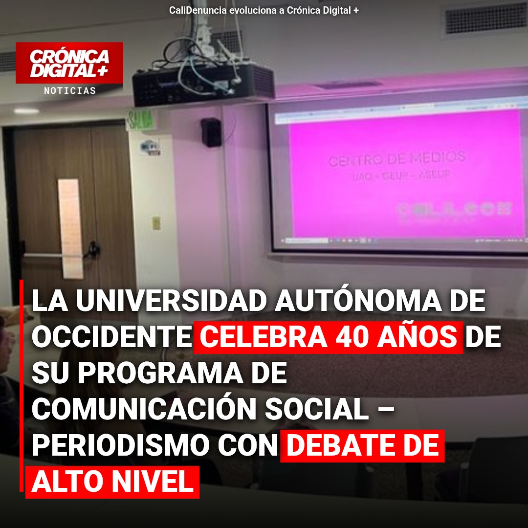 La Universidad Autónoma de Occidente celebra 40 años de su Programa de Comunicación Social – Periodismo con debate de alto nivel