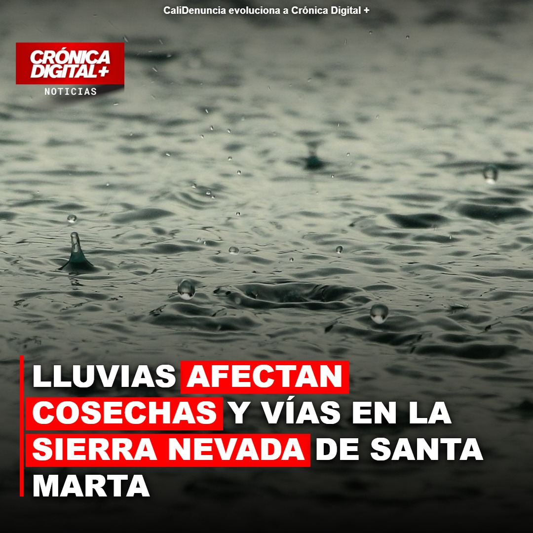 Lluvias afectan cosechas y Vías en la Sierra Nevada de Santa Marta