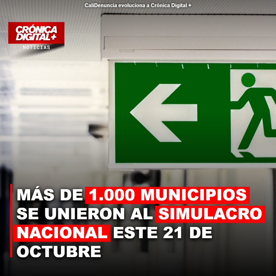 Más de mil municipios de Colombia ejecutan simulacro de emergencias