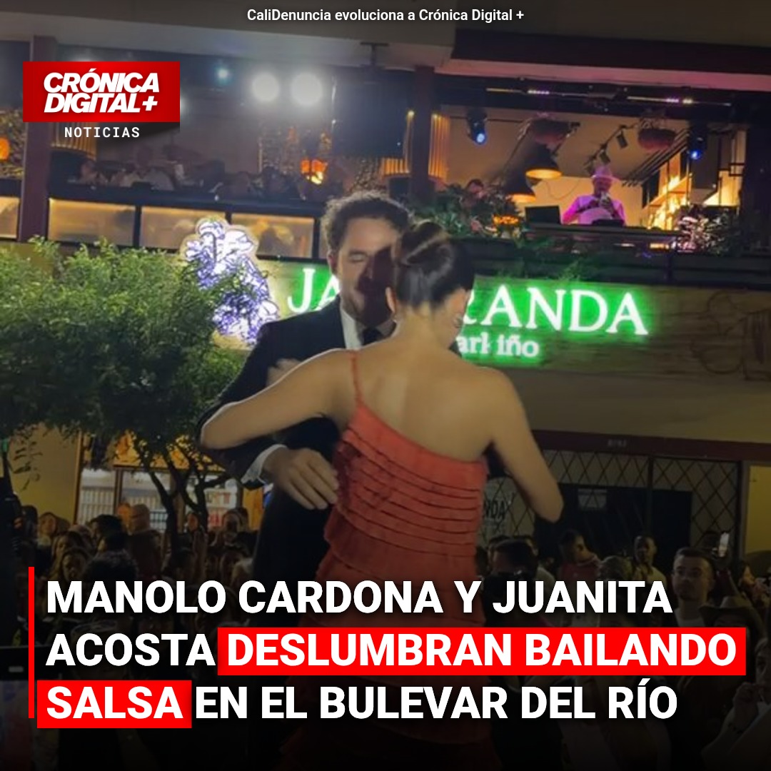 Manolo Cardona y Juanita Acosta deslumbran bailando salsa en el Bulevar del Río
