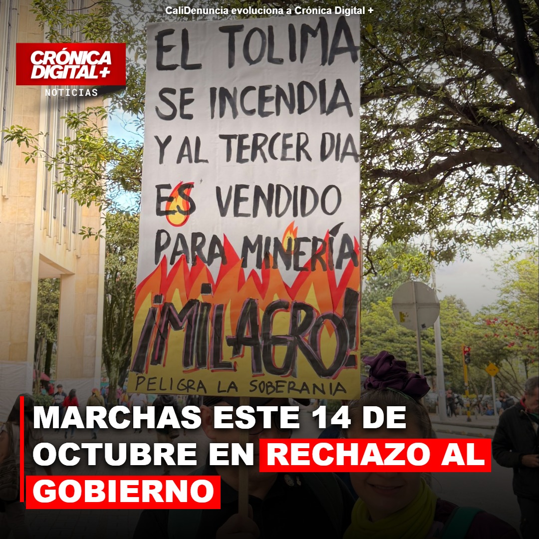 MARCHAS ESTE 14 DE OCTUBRE en rechazo al GOBIERNO