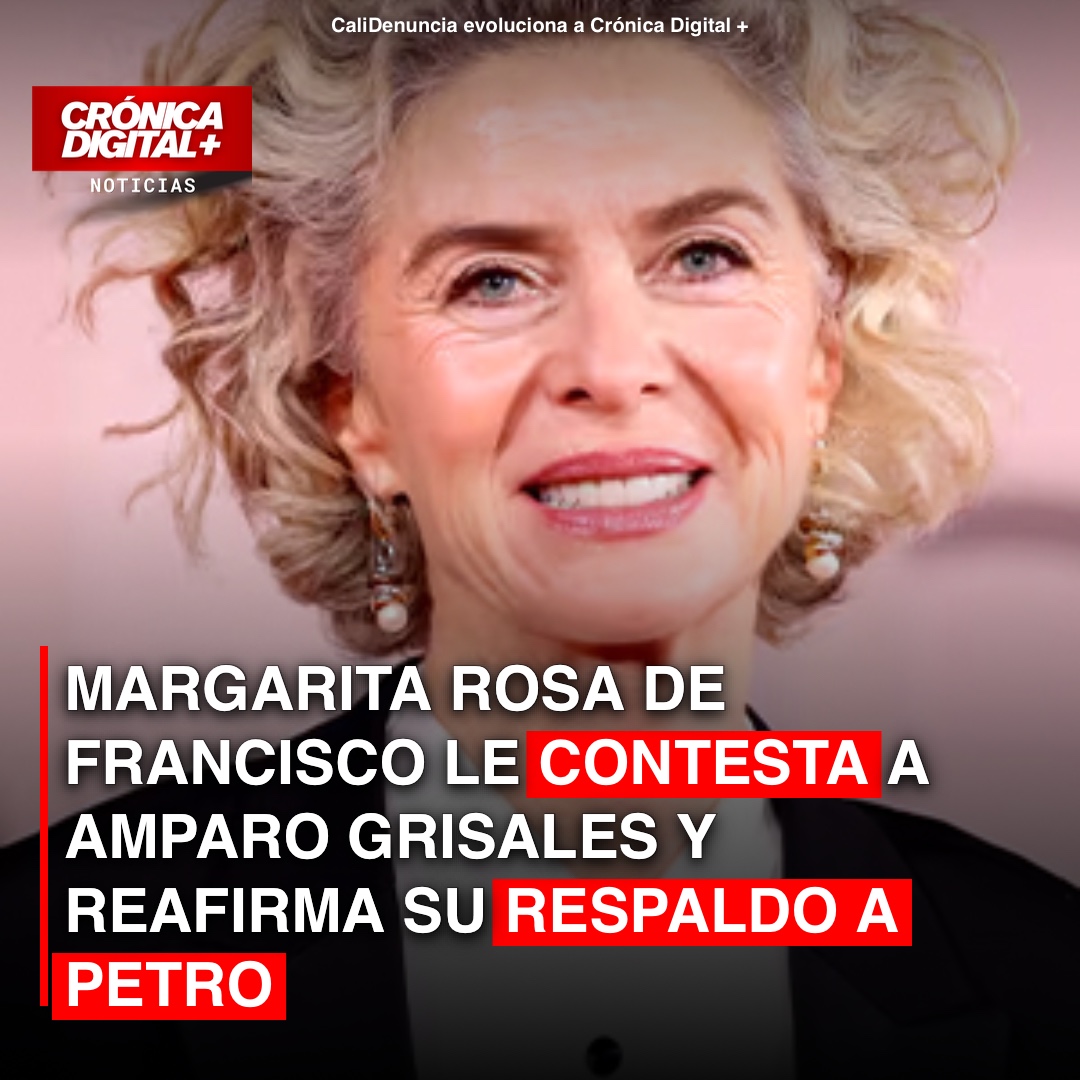 Margarita Rosa de Francisco le contesta a Amparo Grisales y reafirma su respaldo a Petro