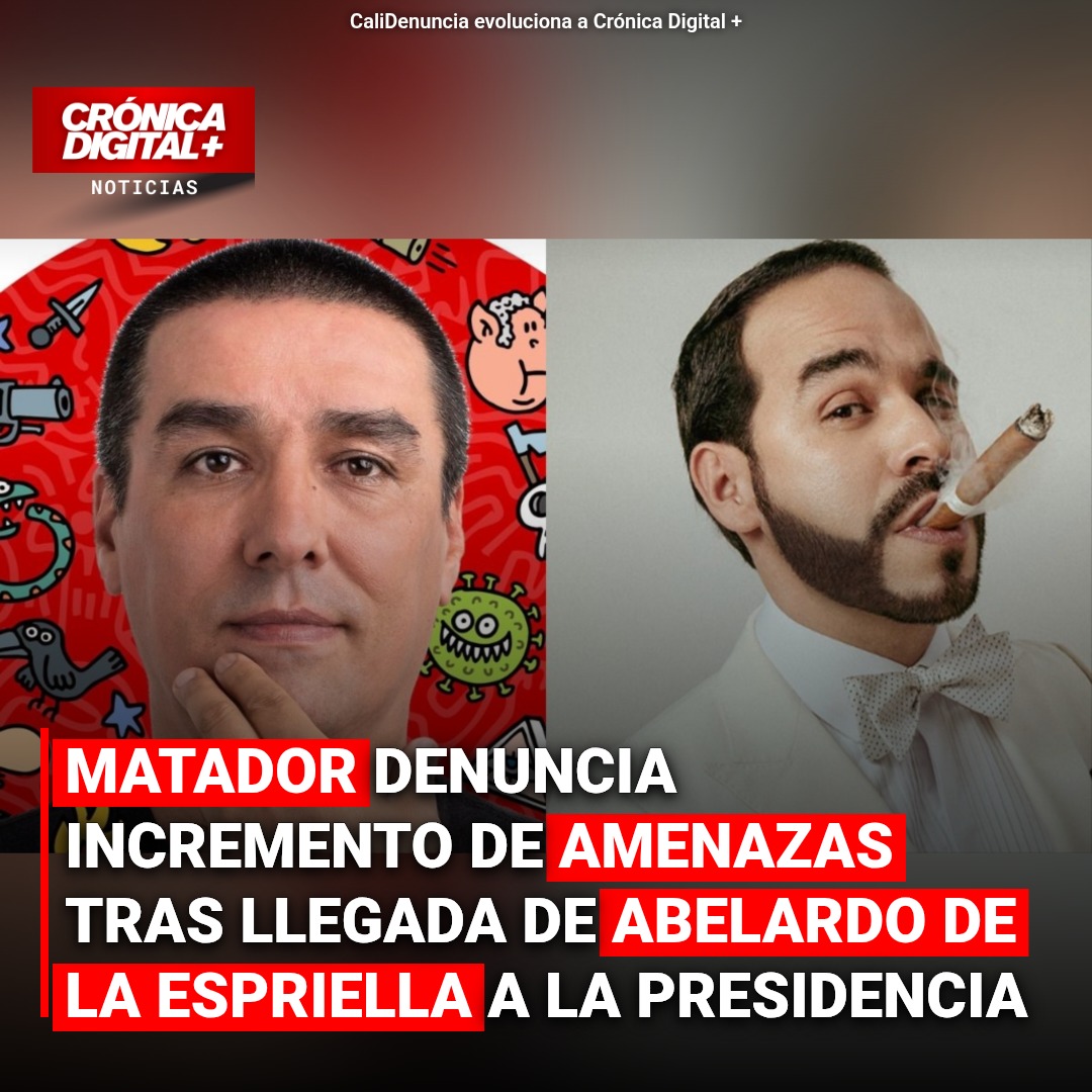 Matador denuncia aumento de amenazas tras presidencia de De la Espriella