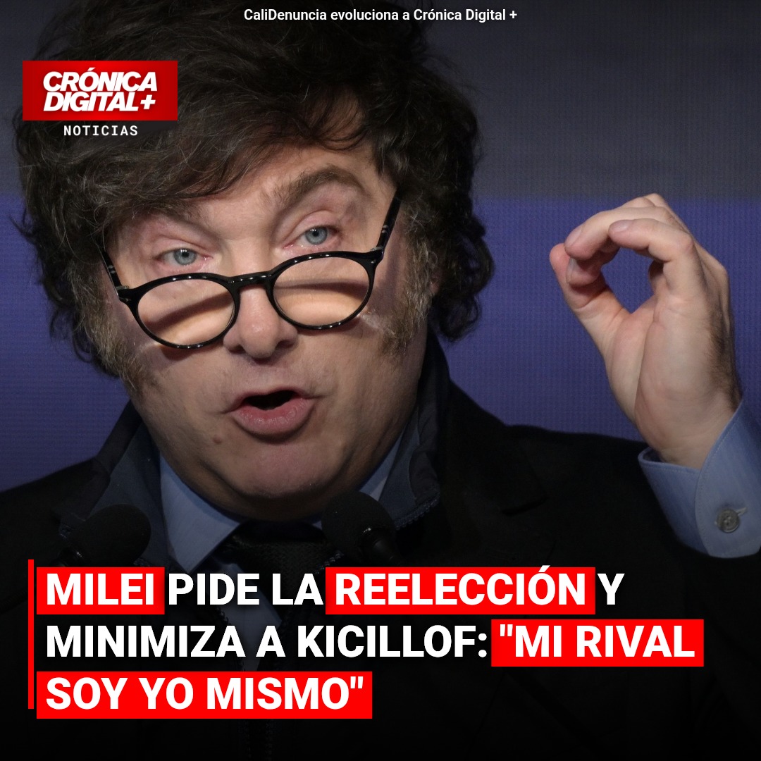 Milei busca reelección y descarta a Kicillof como rival