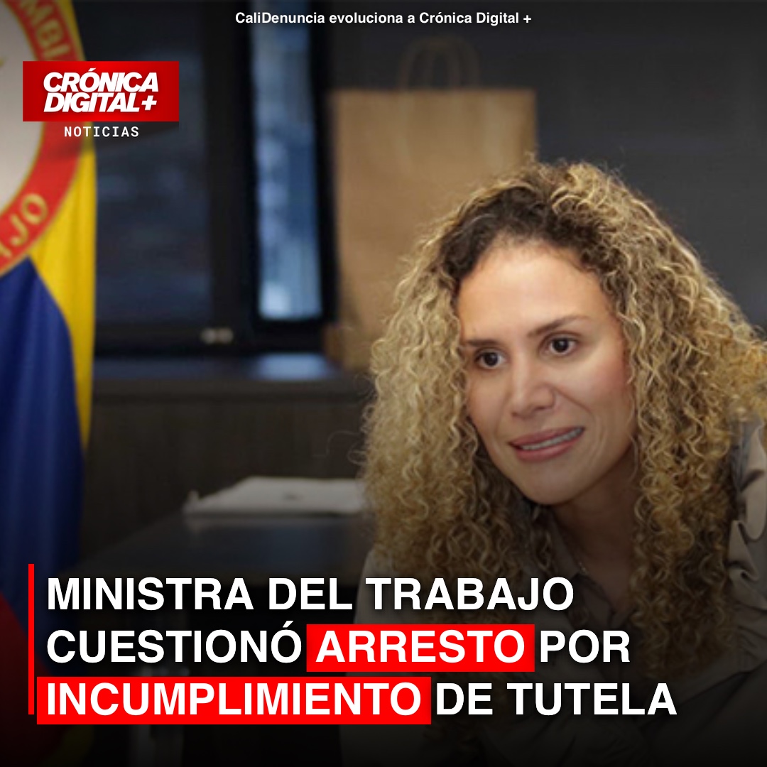 Ministra del Trabajo cuestionó arresto por incumplimiento de tutela