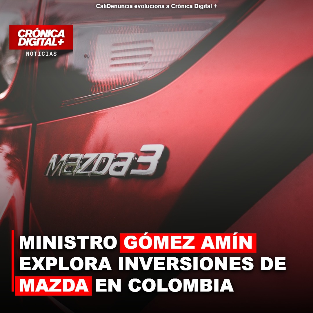Ministro Gómez Amín explora inversiones de Mazda en Colombia